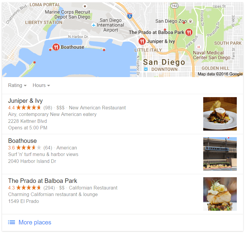 Чтобы получить звездный рейтинг в локальных поисковых запросах, необходимо, чтобы клиенты добавляли отзывы на вашу страницу Google+